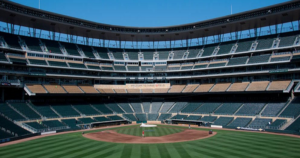 Empty Baseball Stadium