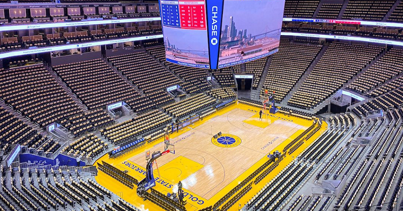 Empty NBA Arena